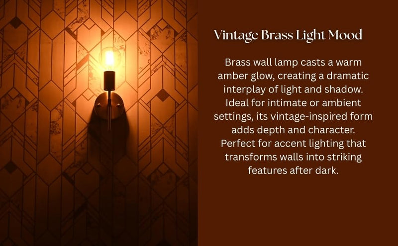 Modern Brass Wall Sconce Light – Industrial Wall Lamps with Exposed Bulbs – Hardwired Mid Century Accent Light Fixture for Bathroom, Bedroom, Hallway, or Entryway (1) 1