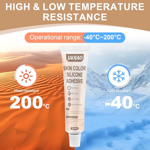 JAOJAO Silicone Adhesive Glue for Doll Repair, High Elasticity Simulation