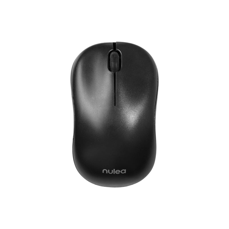 Nulea Wireless Bluetooth Mouse, Dual Mode Connectivity (Bluetooth 5.0 & 2.4G USB) Computer Mouse, Sleek, Portable, Compact Design in 10 Colors for iPad, Laptop & PC Use (Black) Black