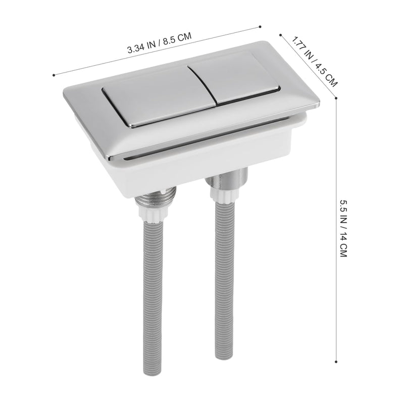WOFASHPURE Toilet Flush Button Replacement, Dual Push Button Toilet Tank | Dual Flush Toilet Button Kit, Universal Toilet Tank Replacement with Adjustable Thread Rod for Bathroom Repair