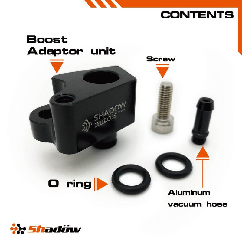 Shadow Boost Gauge Turbo Sensor Adapter For Ford Ecoboost Engine Focus MK3.5 Escape Fiesta ST 1.5L 1.6L Billet Aluminum Boost Tap Kit