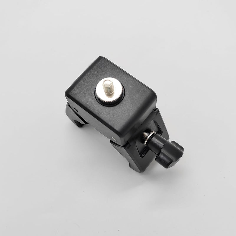 Camera Clamp Mount Monitor 360 Degree Ball Head Arm Adapter with 1/4"-20 Thread Compatible with Canon Nikon DSLR Camera Compatible with Gopro/Led Light Stand (1/4" Male Screw clamp) 1/4" male screw clamp