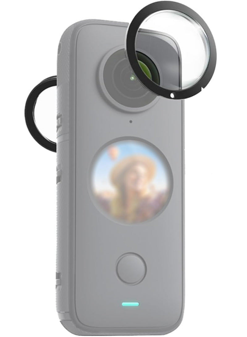 Lens Guards for Insta360 One X2, Dual Sticky Lens Protector Case PC Protective Lens Cover Action Camera Accessories [X2]