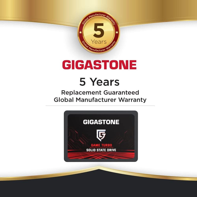 Gigastone SATA SSD 1TB 2.5 inch SSD 550MB/s Upgrade Laptop PC Memory and Storage PS4 HDD Replacement 2.5" Internal Solid State Hard Drives SATA III SLC Cache 3D NAND Game Turbo Performance