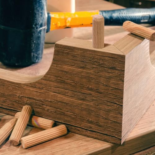 1/2" x 1-3/4" Wooden Dowel Pins - FoDau770 Beech Wood Dowel Rods - 200 Pcs 1/2" x 1-3/4"