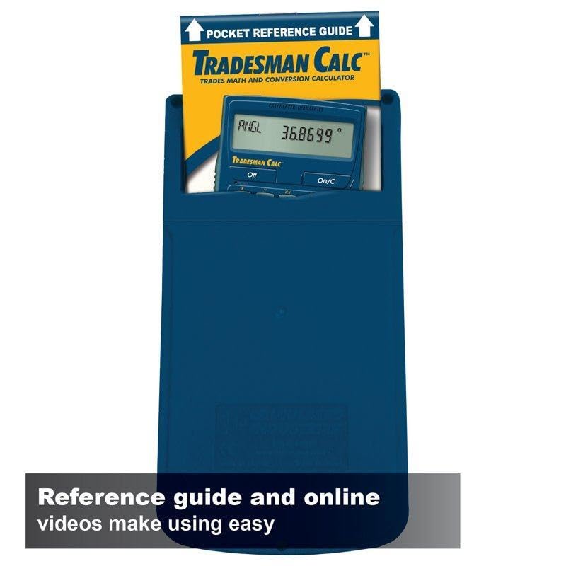Calculated Industries 4400 TradesmanCalc Technical Trades Dimensional Trigonometry and Geometry Math and Conversion Calculator Tool for Tech Students, Welders, Metal Fabricators, Engineers, Draftsmen Small