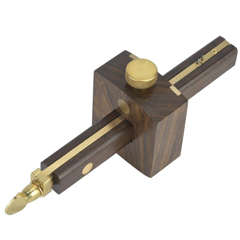 Marhynchus Cutting Gauge Woodworking Project Kits Marking Tools Mark Scraper Scribers Ebony+Pure Copper 8 inch Line Drawing Measuring Tools Scribing Gauge
