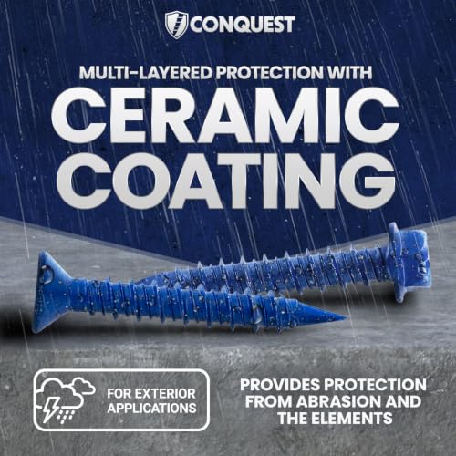 Conquest Hex Head Concrete Screws with Drill Bit 1/4” x 1-1/4” 1/4" x 1-1/4"