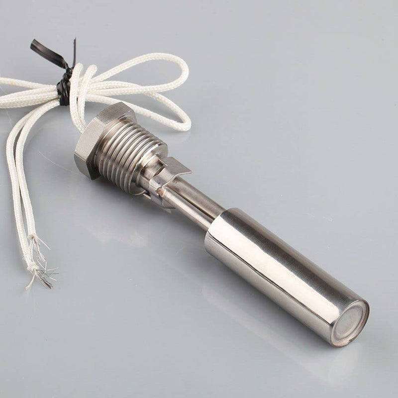 Water Level Sensor, 0-220V Stainless Steel Side Mount Float Switch Level Gauge for Fish Tank Pool, Water Tower (1/2NPT Male Thread) 1/2NPT (0-220V)