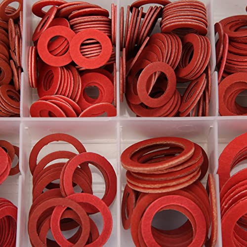 Ejoyous 600Pcs Fiber Flat Washer Assortment for Plumbing 12 Sizes
