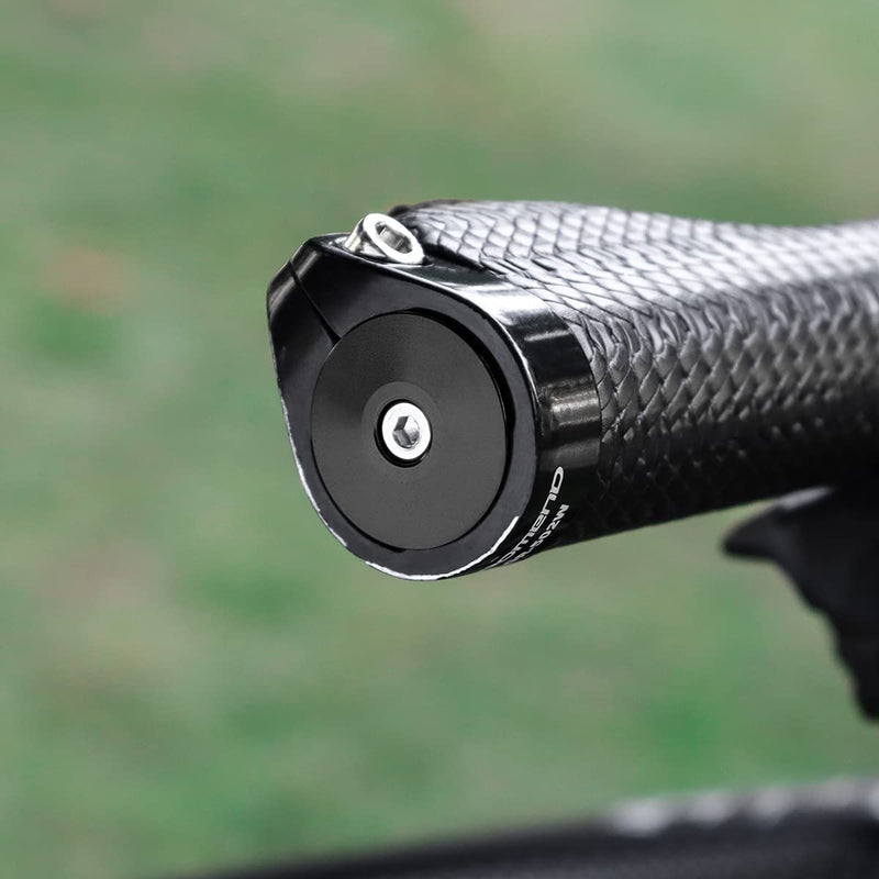 MUQZI Bicycle Handlebar Bar End Plugs Caps Bike Handlebar Plugs Perfect for Most Bicycles Road Bike Mountain Bike BMX MTB Fixie Black-no logo