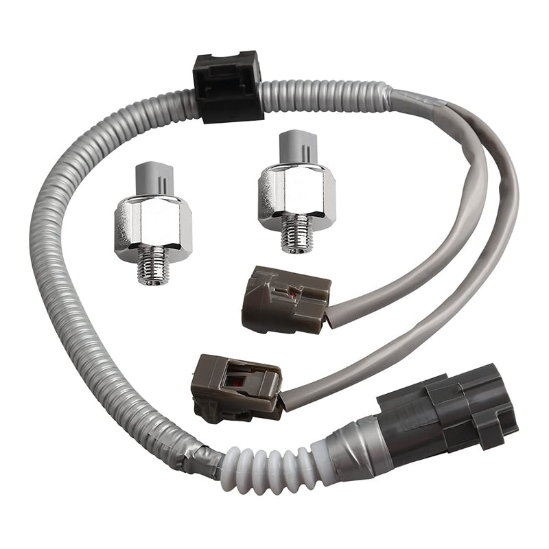 Compatible with 2 PCS 89615-12090 Knock Sensor with Wiring Harness Kit Toyota Highlander Camry Avalon Sienna 2001 2002 2003 2004, Lexus ES300 RX300 2000 2001 2002 2003 Knock Sensor