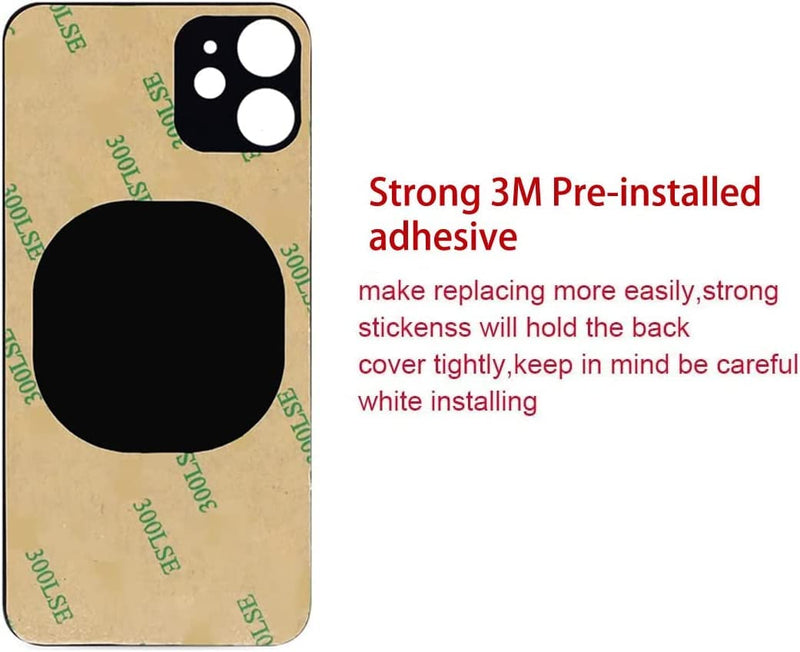Original Rear Back Glass Replacement Compatible with iPhone 11 6.1 inches All Carriers with Pre-Installed Adhesive and Repair Tool (Purple, iPhone 11)