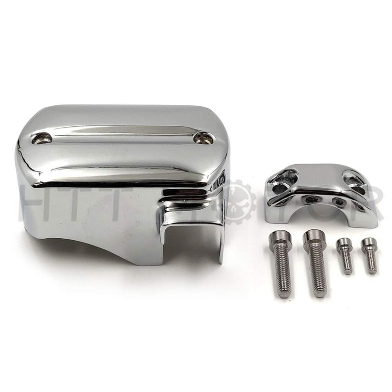 HTT Motorcycle Chrome Front Brake Fluid Master Cylinder Cover For 1998-2013 V-Star 650/2009-2013 V-Star 950/1999-2013 V-Star 1100/2007-2013 V-Star 1300