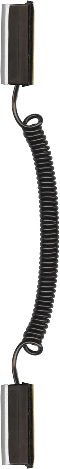  [AUSTRALIA] - Universal Coiled Security Cable Bulk Pricing Available - Remote Control Tether Security Cable Leash with Hook and Loop Fastener Tape and Double-Sided Tape - Anderic - CBL02