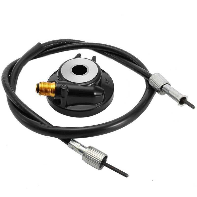 Speedometer Drive Gear,12Mm Speedometer Drive Gear with Cable Gy6 Scooter Parts Drive Gear Speedometer Drive 1971 Super Speedometer Cable Front Suspension for Chinese Scoote