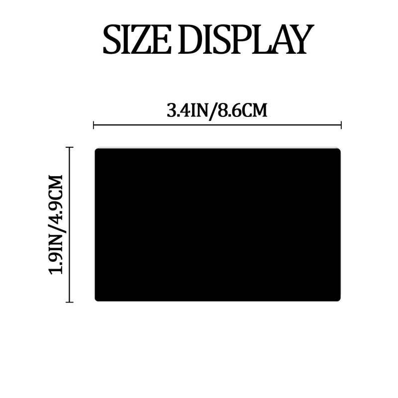 Custom Credit Card Skin Personalized with Text Logo Name Photo, Debit Cards Sticker Cover, Waterproof & Removable, 4 PCS Blank Black