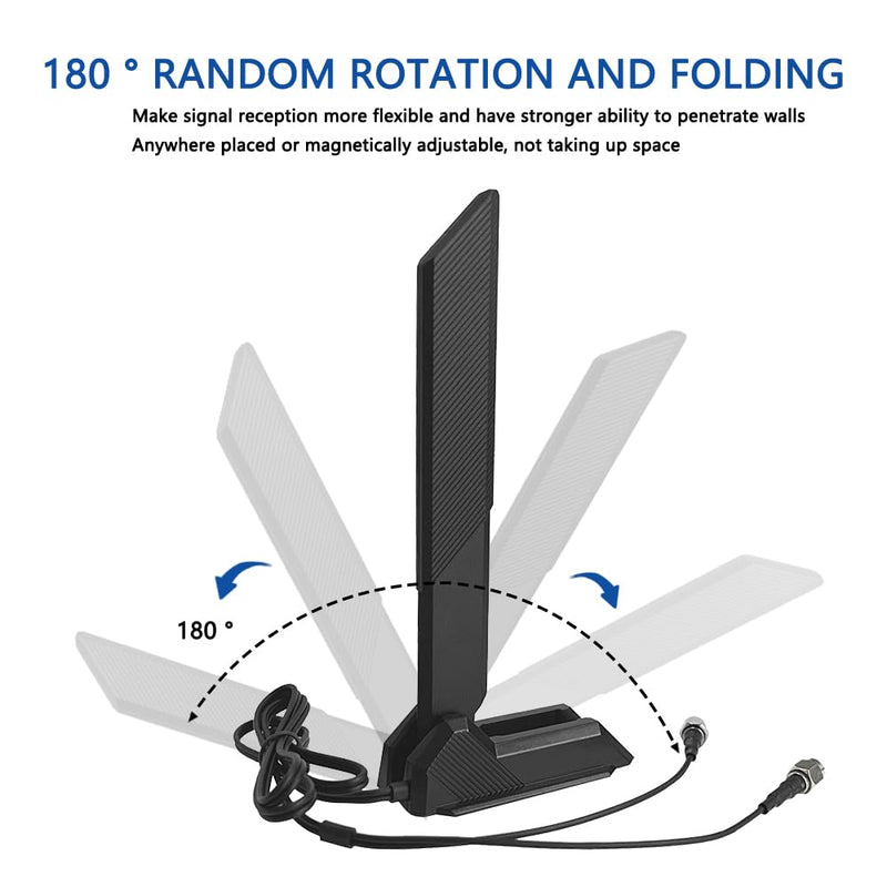 ZAHARA WiFi 6e Antenna 2T2R Dual Band 2.4G/5G/ 6G/ Replacement for ASUS ROG Strix B560 B660 Z490 Z590 Z690 X570 H610 H670 M13H M12 M11 Motherboard Wireless Network Router Laptop WiFi 6E Antenna