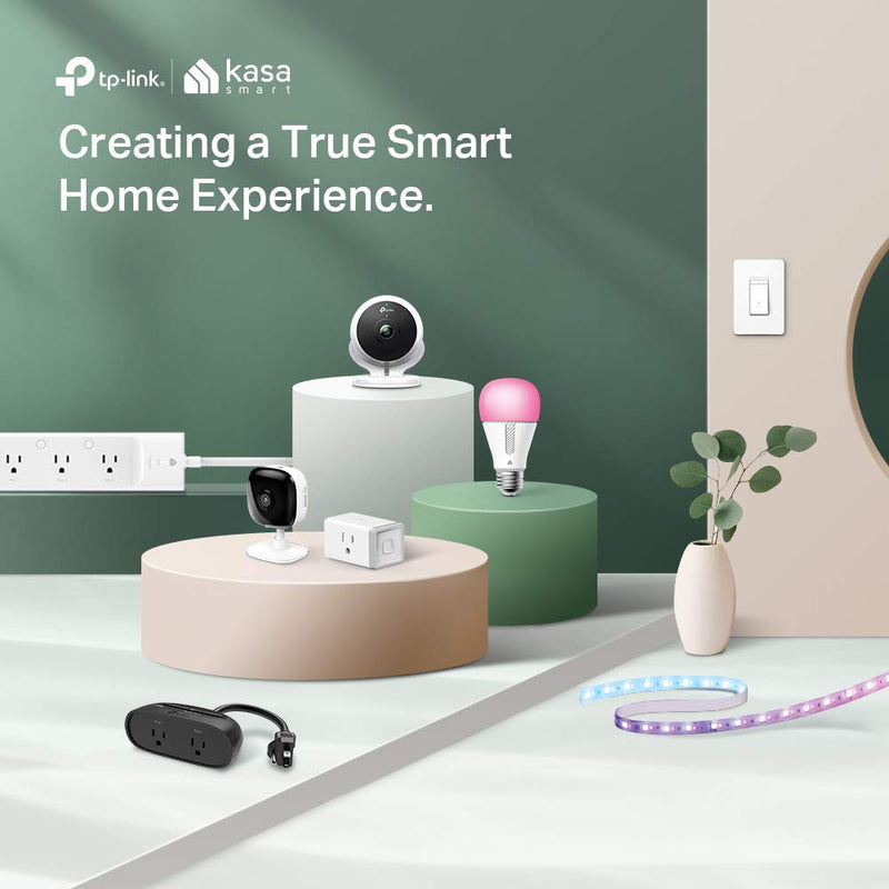 Kasa Smart Light Bulbs that works with Alexa and Google Home, Dimmable Smart LED Bulb, A19, 9W, 800Lumens, Soft White(2700K), CRI≥90, WiFi 2.4Ghz only, No Hub Required, 4 Count (Pack of 1)(KL110P4) 4-Pack (Newer Version) 4 Pack