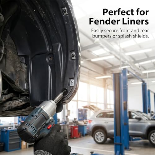 Fender Liner Bumper Cover Splash Shield Wheelhouse Liner Bolt Screw U Nuts Kit ， Fender Liner Screw – W716345-S450B, 11570498 – Compatible with Ford, Malibu, Cadillac, Edge, 10 Set