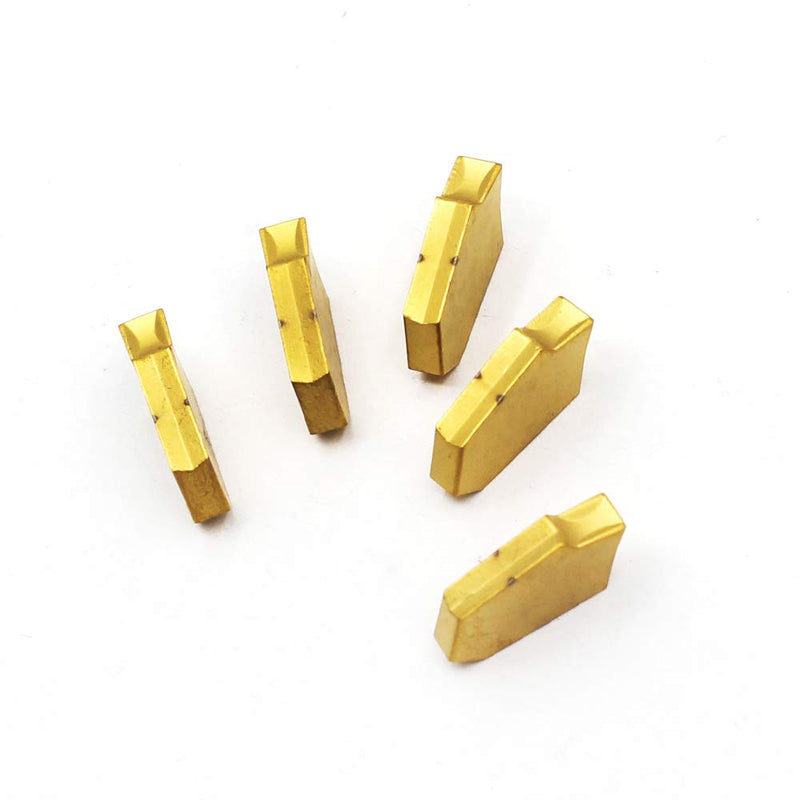 OSCARBIDE Carbide Grooving Inserts GTN-3(QC1403) Multilayer Coated CNC Lathe Inserts Cutters for Lathe Grooving Cut-Off Tool,5 Pieces/Pack
