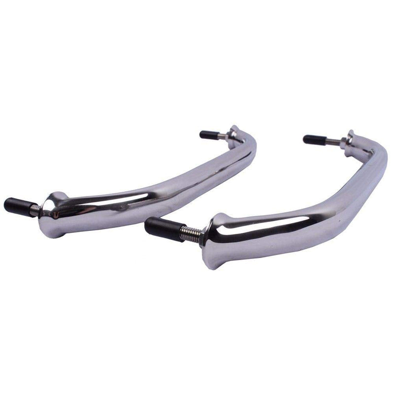 Hoffen 12Inch Boat Grab Bar, Stainless Steel Oval Grab Handle Handrail Multipurpose Hardware (2pcs)