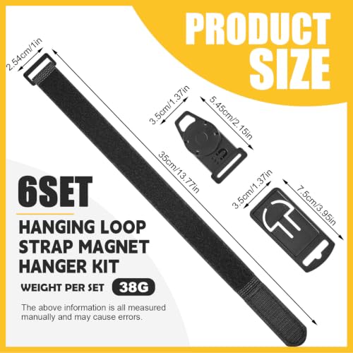 Magnetic Hanging Strap Compatible with Fluke,6 Sets 6