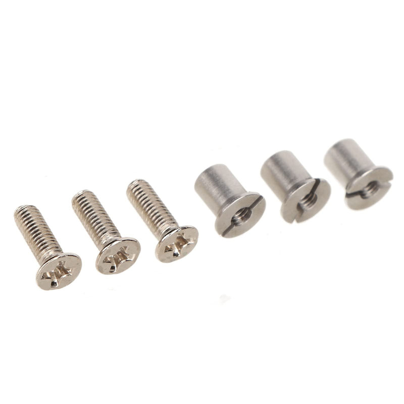 Screw Set, Universal 10.5 x 1/4 NAB Hub Tape Reel Screw Set, 3Pcs NAB Hub Screw Set for RMGI Reels, 3 Screws and Sleeves for Reel to Reel Tape Recorders