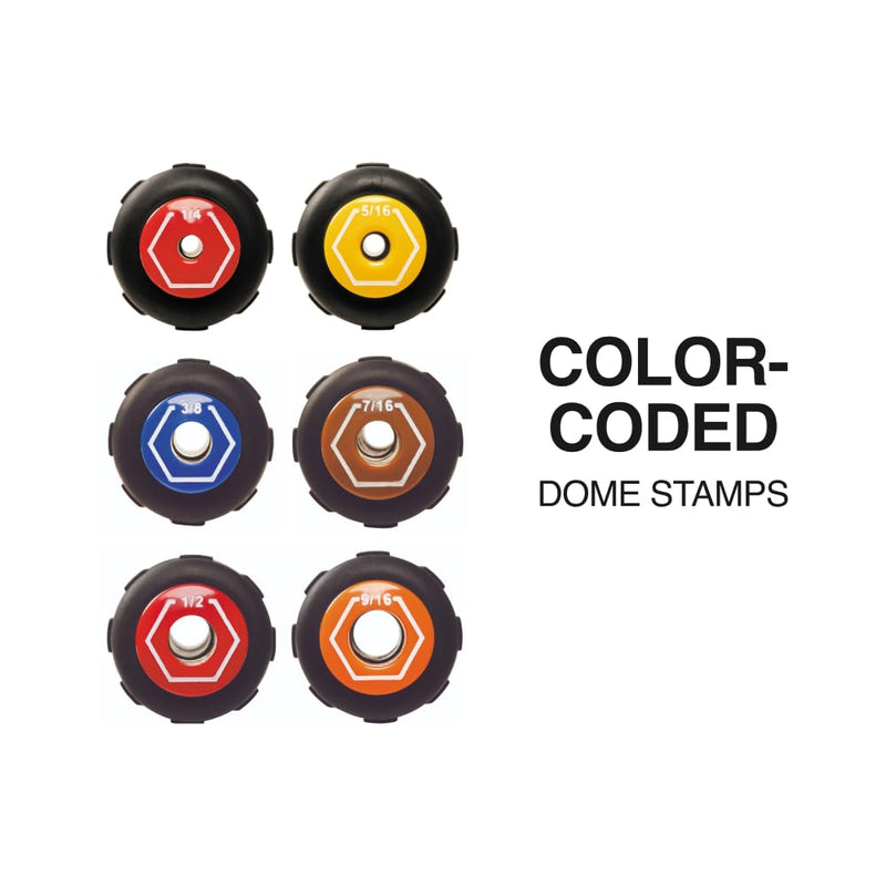 Klein Tools 65456MAG Heavy-Duty Hollow-Shaft Nut Driver Set, Magnetic, Color-Coded Hex Sizes 1/4 to 9/16-Inch, Cushion-Grip Handles, 6-Piece 6-Piece Set