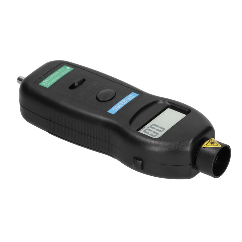 DT2236C Digital Photo Tachometer Pocket Rotation Digital Speed Tach Tester for Automobile Maintenance, 0.5-19999rpm, Non 2.5~99999rpm