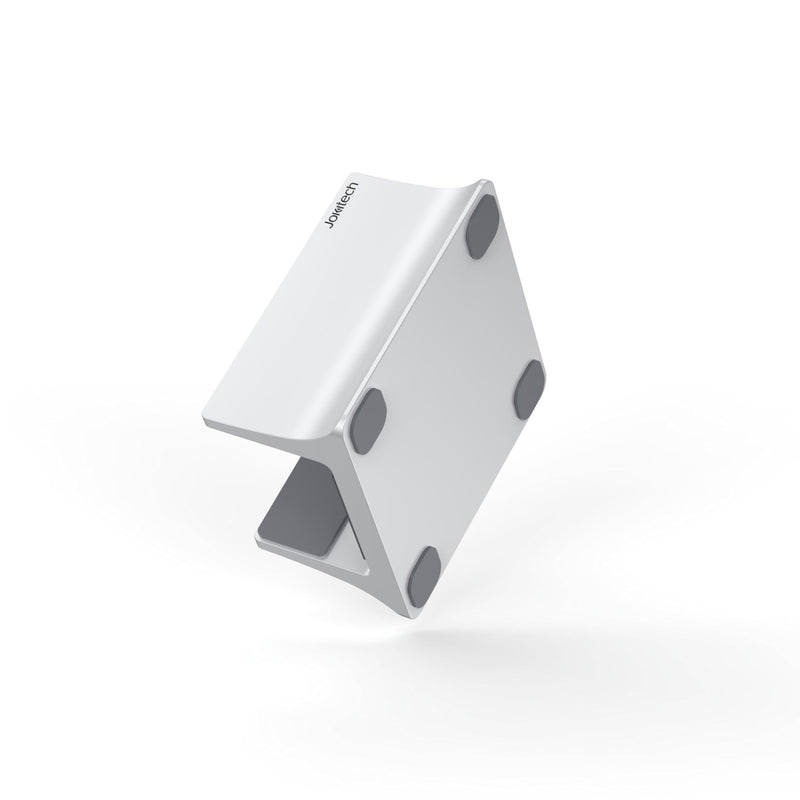 M4 Mac mini Vertical Stand Holder, a Solid Metal Base Organizer Compatible with Apple M4/M4 Pro Mac mini to Improve heatsink and Power Button Operation - Silver JK-M4A14S