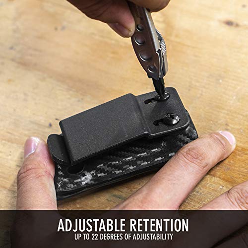 Clip & Carry Kydex Multitool Sheath for LEATHERMAN Free P4 - Made in USA (Multi-Tool not Included) EDC Multi Tool Holder Holster Cover Orange Carbon Fiber