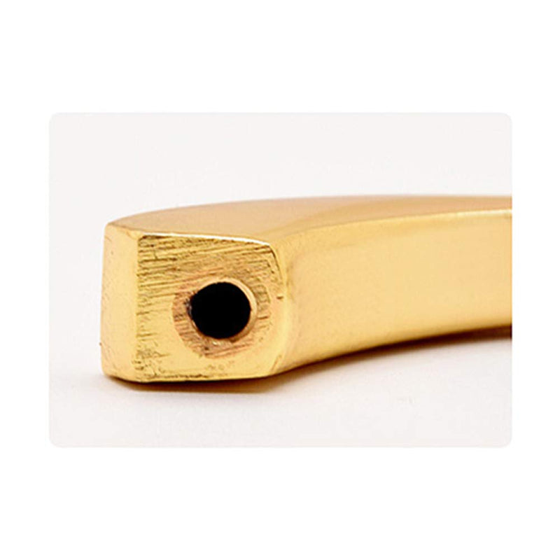 Gold and Silver Cabinet Handles 10 Pack Kitchen Cabinet Pulls 2-1/2" Hole Centers Euro Style Drawer Hardware 2-1/2 in Hole Spacing (Pack of 10) Gold ang Silver