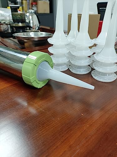 JL&LOVE 20 Pcs Universal model sausage glue gun nozzles, reusable