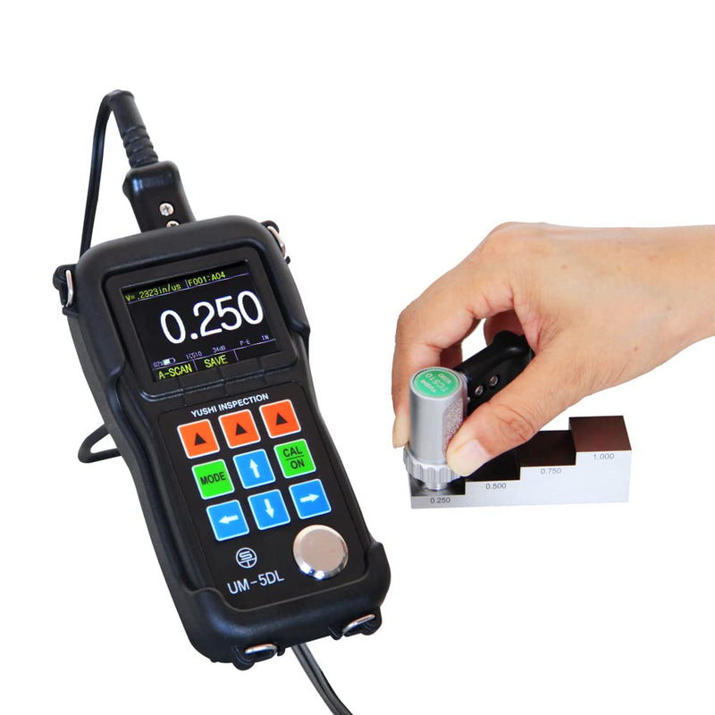 YUSHI 4 Step 0.250'' 0.500'' 0.750'' 1.000'' Test Calibration Block 1018 Carbon Steel for Thickness and Linearity Calibration in UT