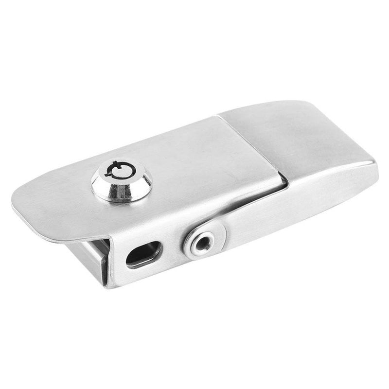 Stainless Steel Spring Toggle Latch Hasp Clamp Cabinet Locking Tool Hardware with Two Keys,Hasp Lock - Twist Knob Keyed Locking Hasp for Small Doors, Cabinets and More