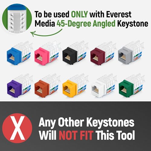 Everest 45Term - 45° Angled Speed Termination Keystone Tool