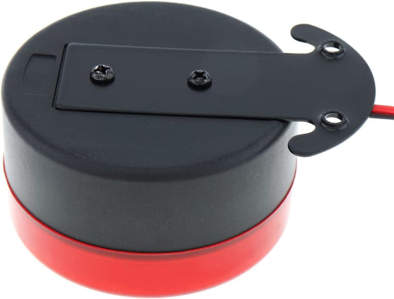 Car Back-up Alarm, 12V/24V 105dB Reverse Beeper Backup Alarm Vehicle Auto Back Up Horn Car Reverse Alarm Buzzer Siren with Light Red