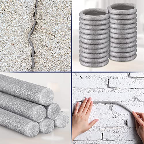 300 Ft Caulk Saver Foam Backer Rod 3/8 Inch Rope Caulk Foam Backer Rod for Gaps and Joints Backing Concrete Filler Gray Rope