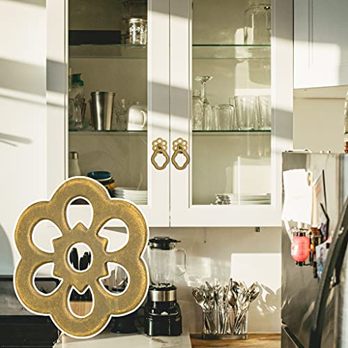 HP Clover Brass Backplate Washers, 10-Pack, 1.3 in