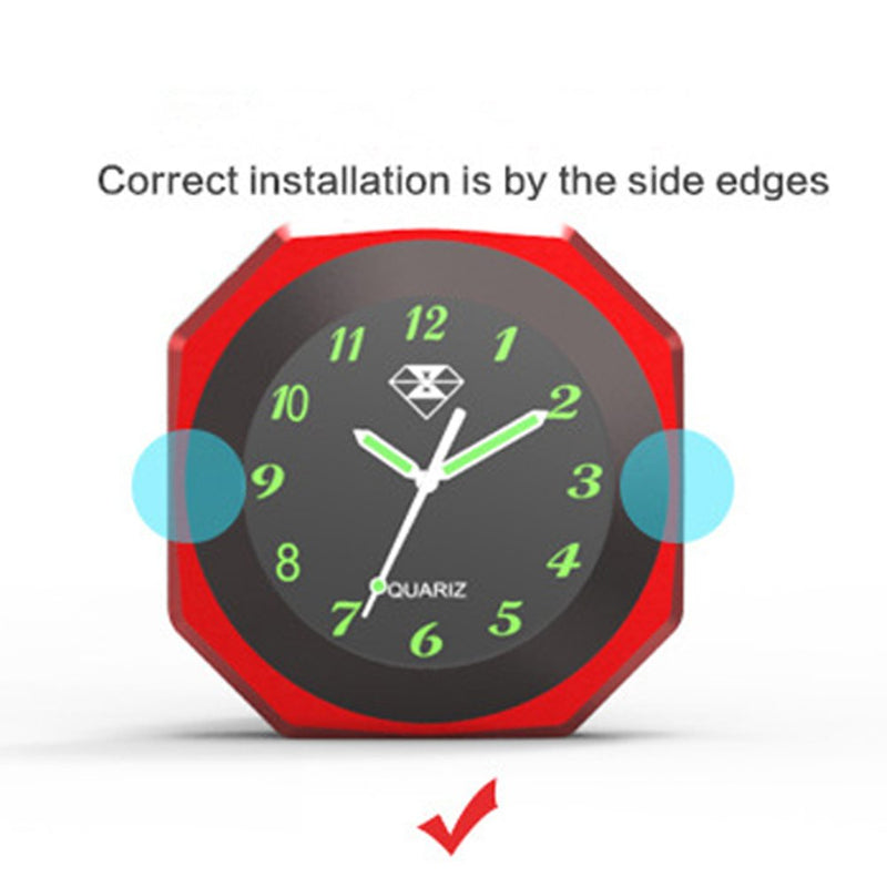 Waterproof 7/8"- 1 1/8" Handlebar Luminous Dial Motorcycle Clock for Dirt Bike Motocross Yamaha Kawasaki Honda Suzuki Harley Davidson (Black) Black