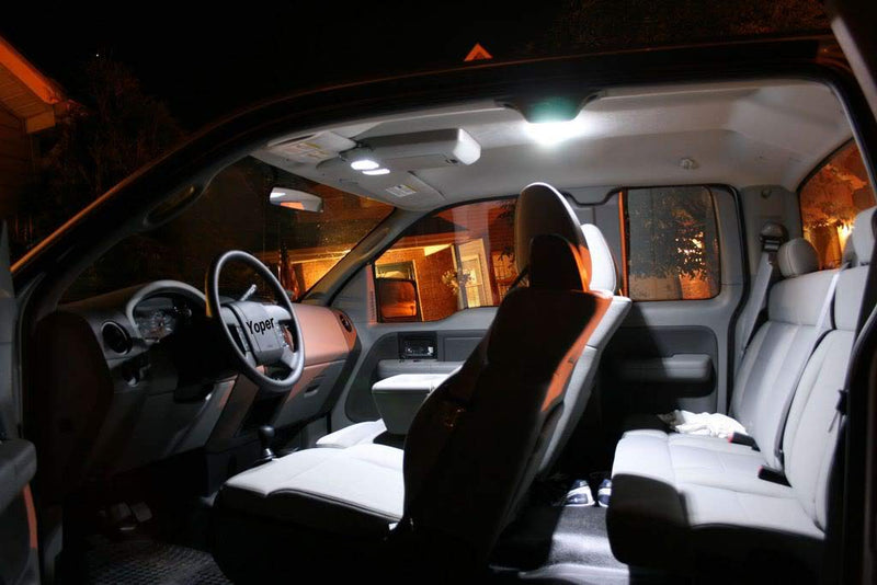 Yoper White Interior LED Light Package Kit Compatible with Ford F-150 1997-2014 F-250 F-350 F-450 F-55 2000-2014 Replacement Bulbs 12pcs White Color