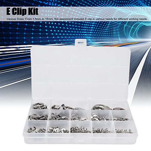 Retaining Ring, E Clip Standard Design 1.5mm-15mm Wide Use Good Match for Gear for Shaft for Bearing