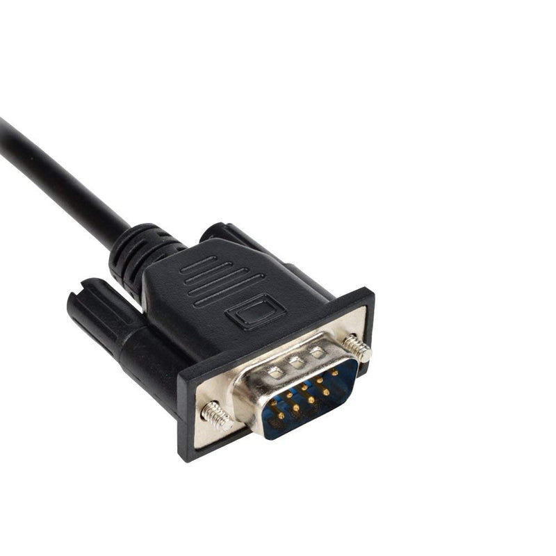 RJ45 to DB9, DB9 9-Pin Serial Port Male to RJ45 Female Cat5 Ethernet LAN Console Cable 9.8Ft