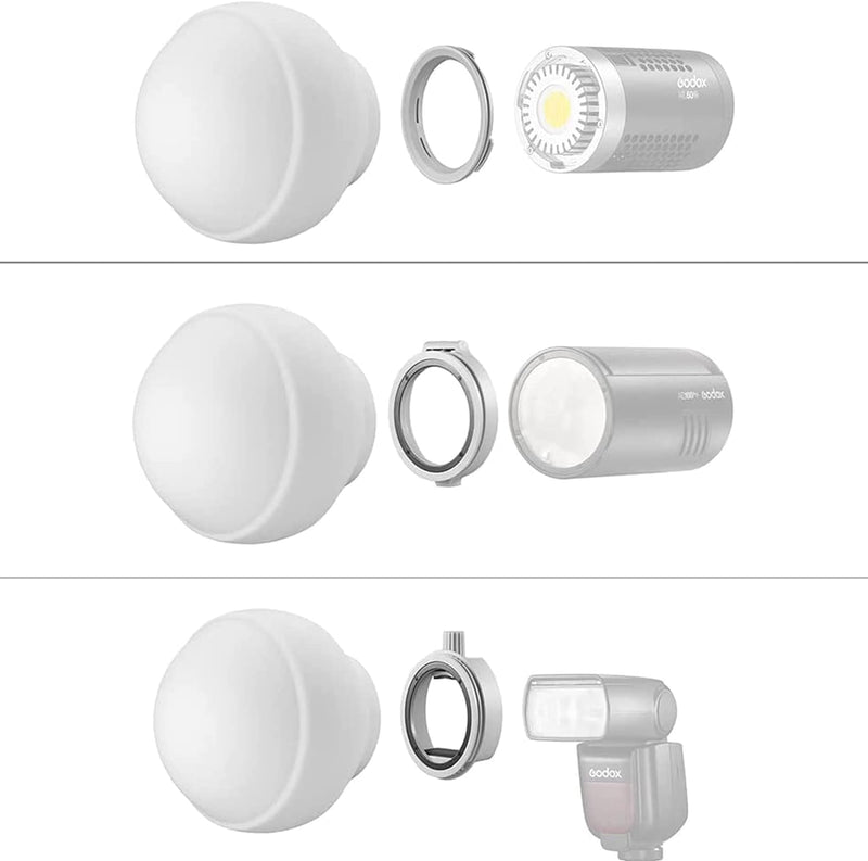 Godox Diffuser ML-CD15 Flash Diffuser Kit - Portable and Versatile Lighting Accessories for Round and Square Speedlights