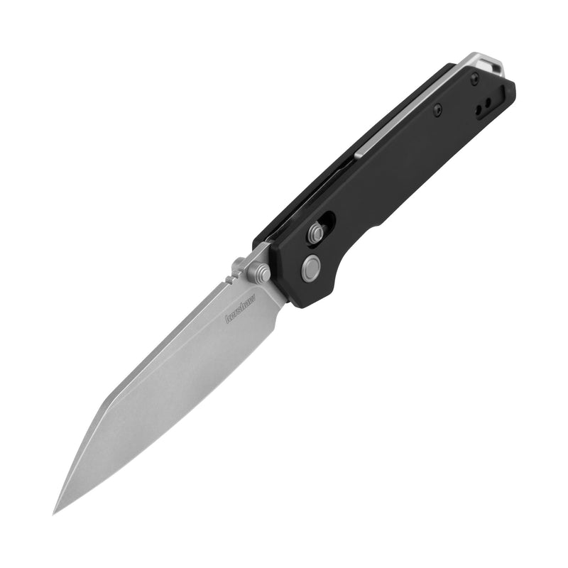 Kershaw Iridium Reverse Tanto Folding Pocket Knife, Sleek 3.4 inch D2 Steel Blade, DuraLock Locking Mechanism, Aluminum Handle, Designed in the USA Lock