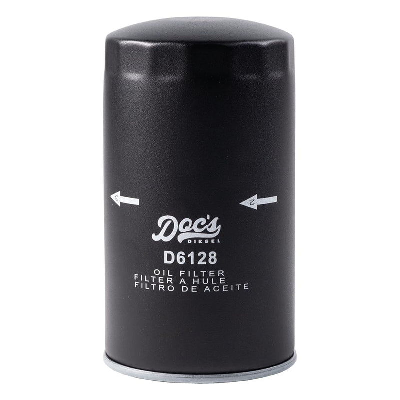 Doc's Diesel Oil Filter D6128 | Compatible with Ford 6.7L Powerstroke F250, F350, F450, F550 2011+, Ford 6.7L Powerstroke F650, F750 2017+ | Replaces FL2051 1-Pack