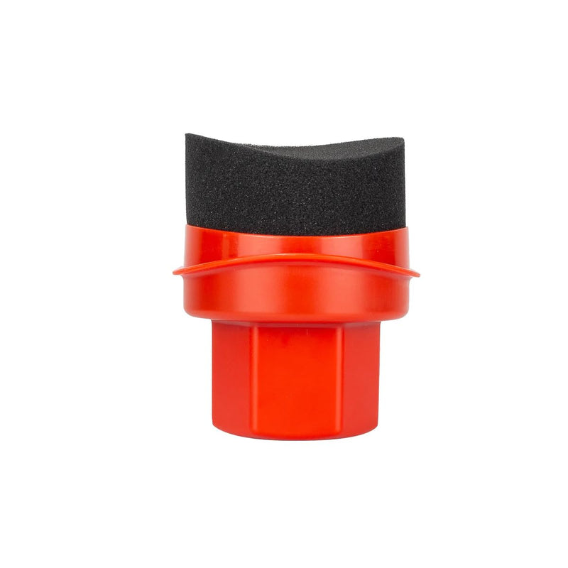Maxshine Universal Tire Shine Applicator with Protective Cover | Black Foam Pad with Comfortable Grip | Mess-Free Handling, Even Tire Dressing & Coating | Auto Detailing Applicator Tool