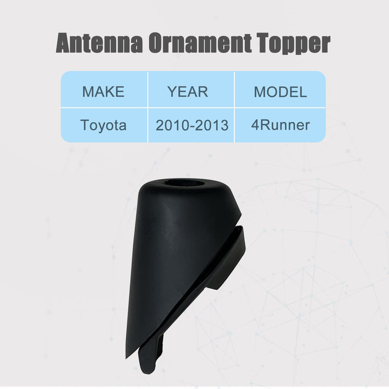 Antenna Ornament Base Mount Compatible with Toyota 4Runner 2010 2011 2012 2013 Adapter Cover Grommet Replacement OEM 86392-35040 Black