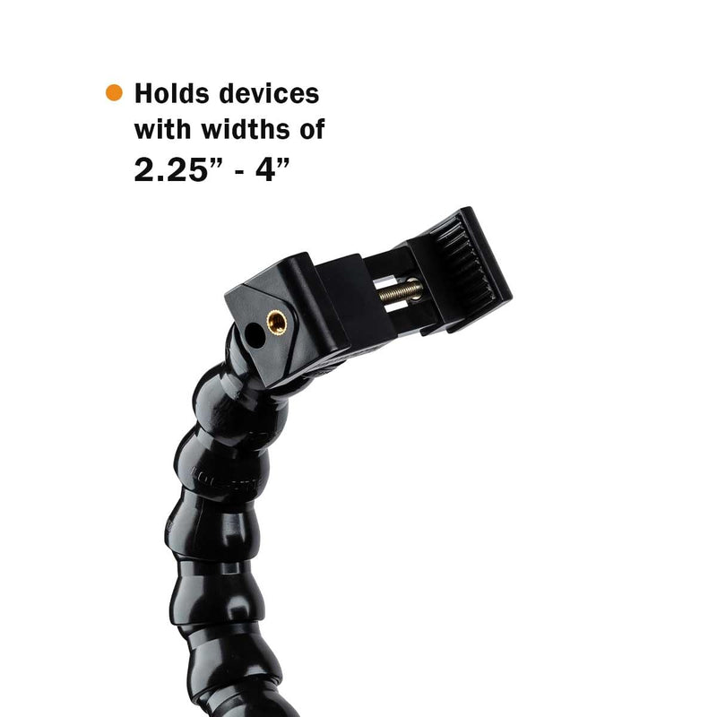 MOGO ModularHose Assistive Technology Phone Holder with Heavy-Duty Spring Clamp (Opens to 2"), 24 Inch Arm 24 Inch (Pack of 1)